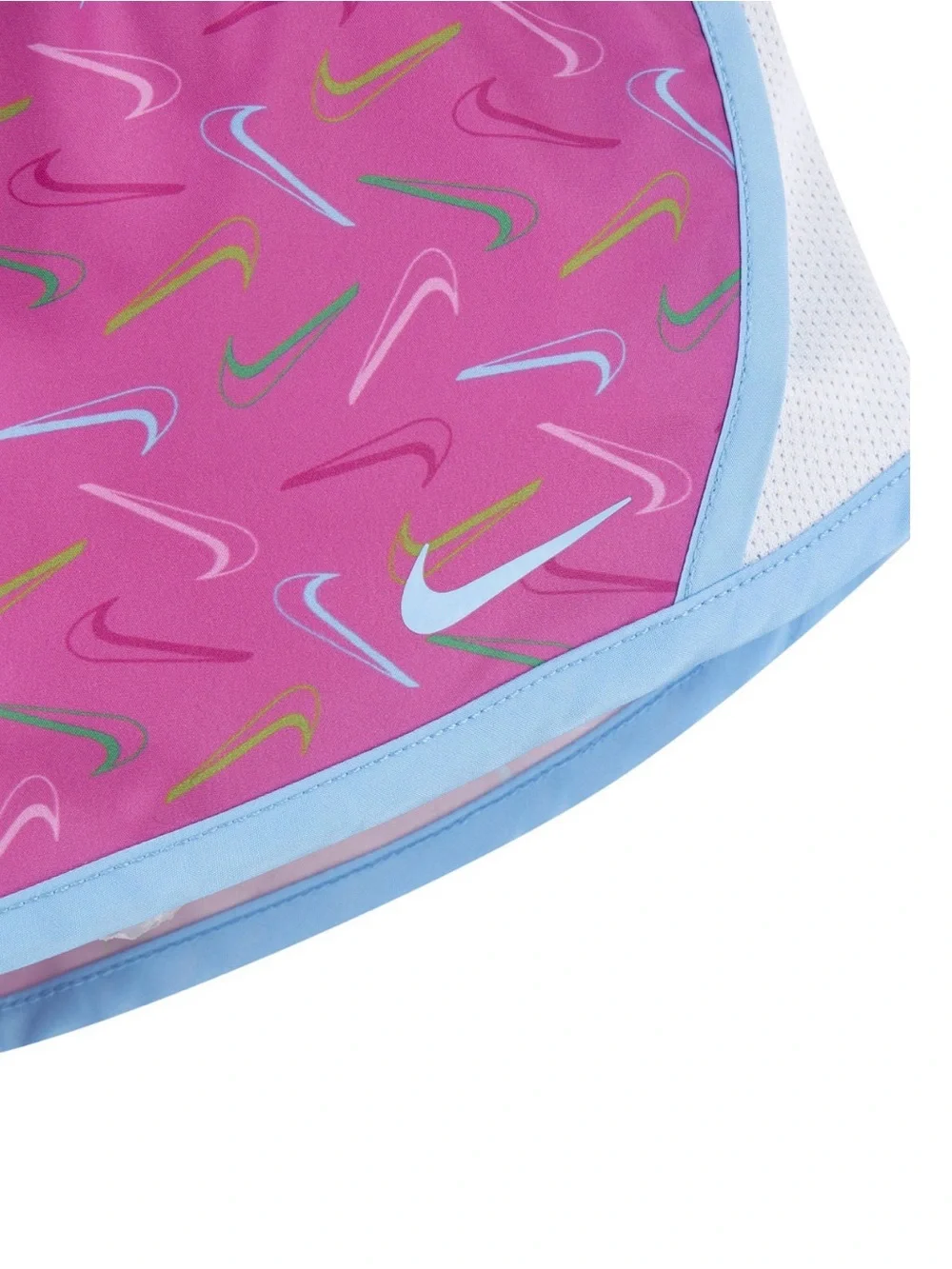 Nike Pink Swoosh-Print Girls' Athletic Shorts-Brand New With Tags